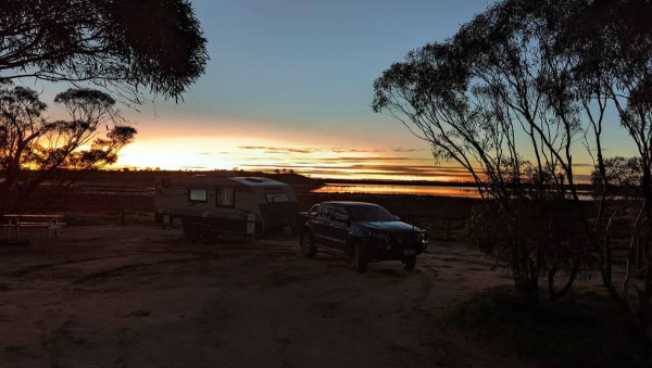 Lake Crosbie Campground, Murray-Sunset National Park Pink Lakes Camping